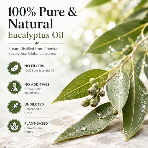 Aceite Esencial de Eucalipto 59 ml Envase Ámbar miniatura 3