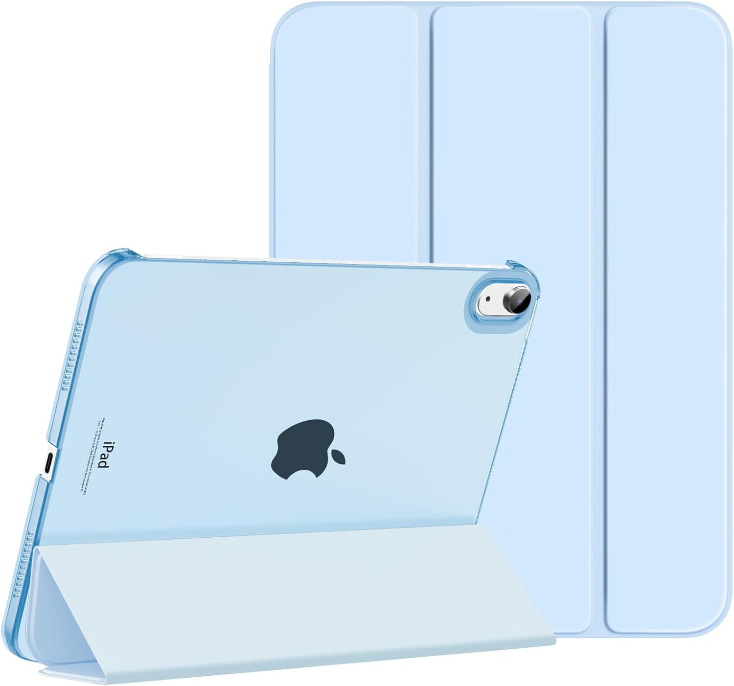 Oaky Translucent Case for Apple iPad 10th Generation 10.9 inch 2022 Auto Sleep/Wake Cover Model: A2696, A2757, A2777 Trifold Stand with Auto Wake/Sleep Hard Back- Sky Blue (B0CY4MZ5WG) Amazon Price History, Amazon Price Tracker