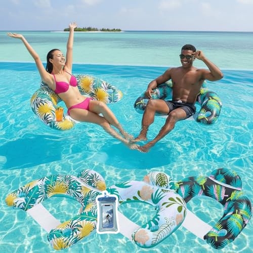 Auspicious Rain 3-Pack Pool Floats with Cup Holders