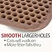 iPrimio Large Cat Litter Trapper Mat w/ Urine/Waterproof Layer - Larger Holes w/ Urine Puppy Pad Option - Cat Litter Mat, Light and Soft (Brown Color)