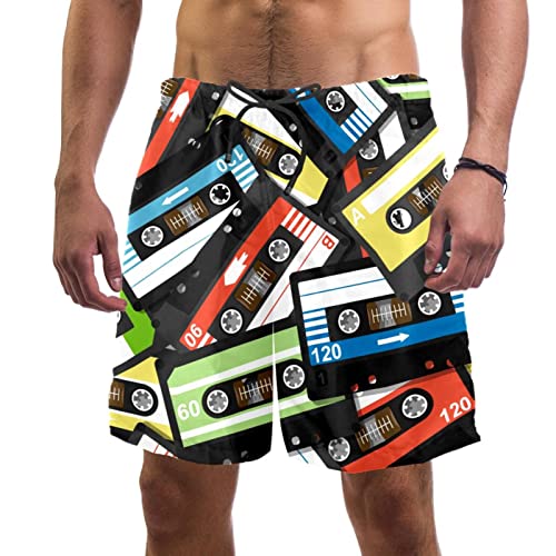 Maillots de bain pour hommes Lurnise au motif de musique pour la plage