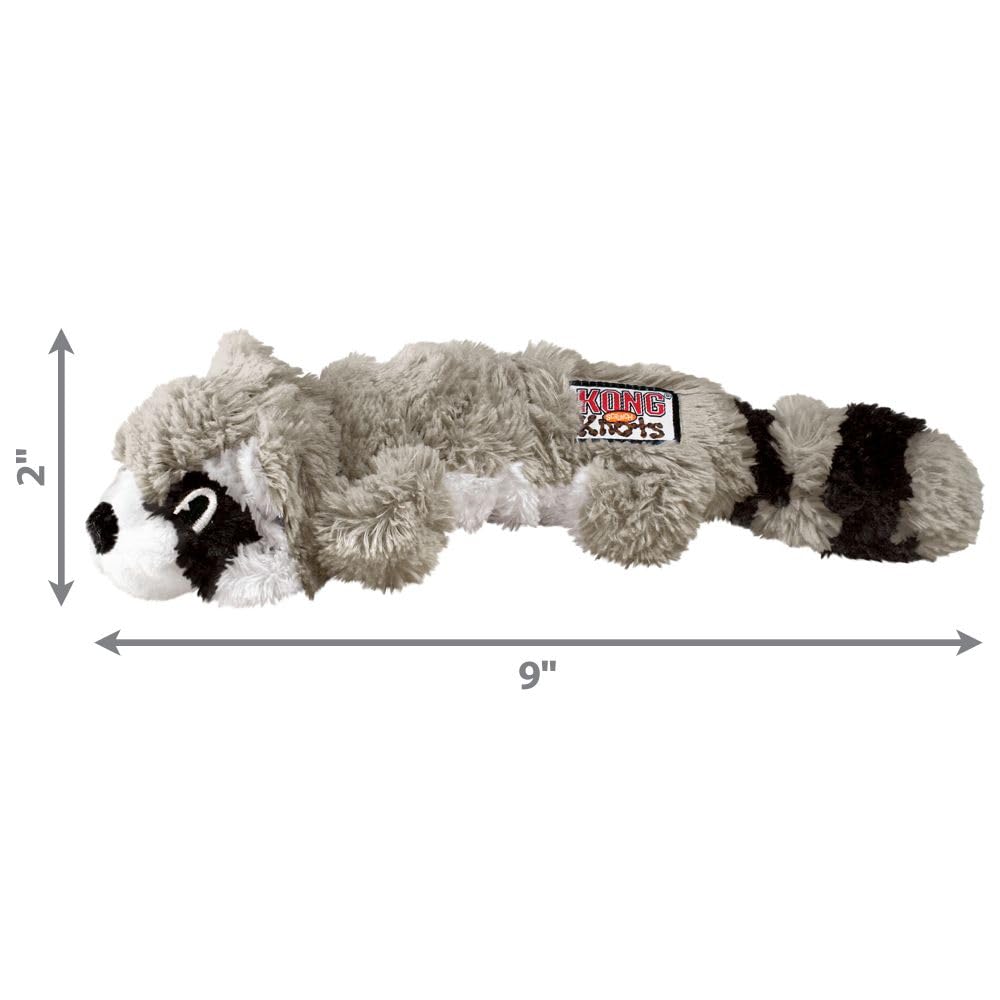 KONG Scrunch Knots Squirrel Dog Toy, Realistic Soft Plush Mimics Animal Fur, Internal Coiled Cotton Rope for Gentle Chewing, Shaking, Stuffing-Free, Durable, Squeaker Reduces Boredom, Small/Medium 1