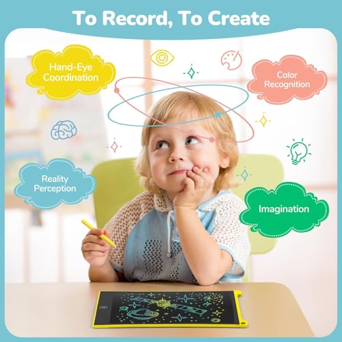 TECJOE 3 Pack LCD Writing Tablet,8.5 Inch Colorful Doodle Board Drawing Tablet for Kids,Kids Travel Games Activity Learning Toys Birthday Gifts for 3 4 5 6 Year Old Boys and Girls Toddlers - Image 5