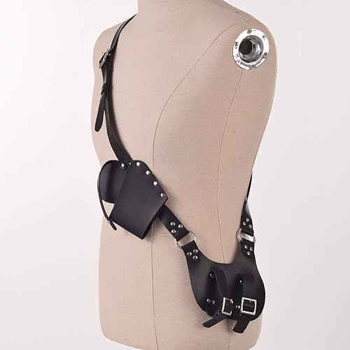 Miniatura 82 de BLESSUME Cinturón medieval de caballero con espada rana funda de estoque, soporte de vaina de estoque, 1 unidad Negro 6