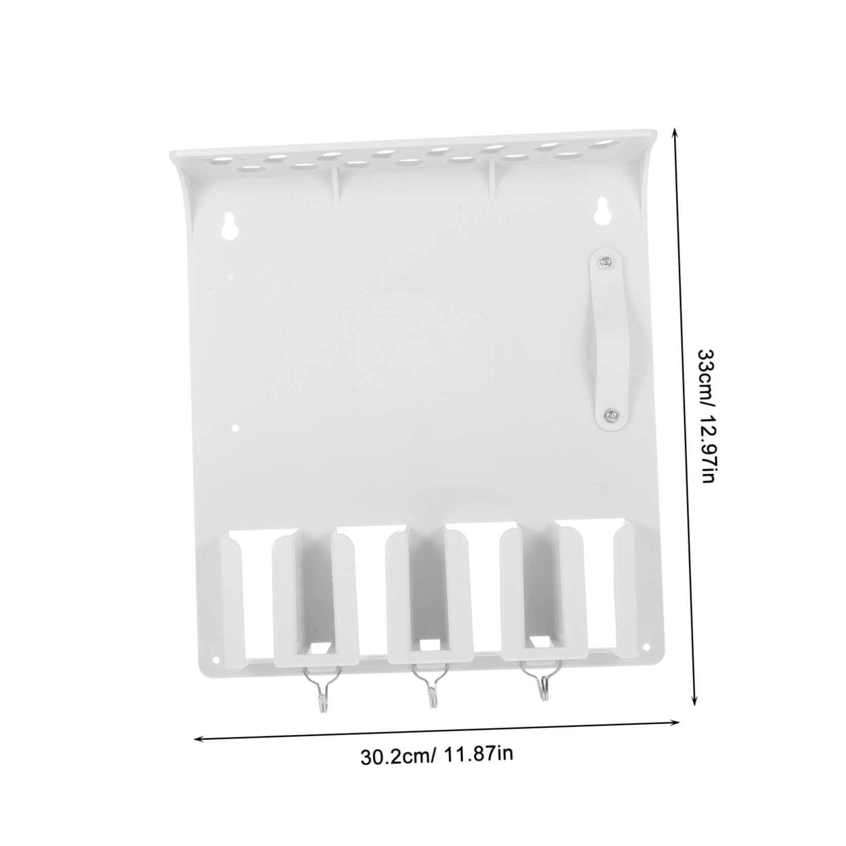 SOLUSTRE Soporte de Cortapelos Montado Pared Organizador de Herramientas de Peluquería para Cortadora Cepillos y Tijeras Rack de Almacenamiento para Salón