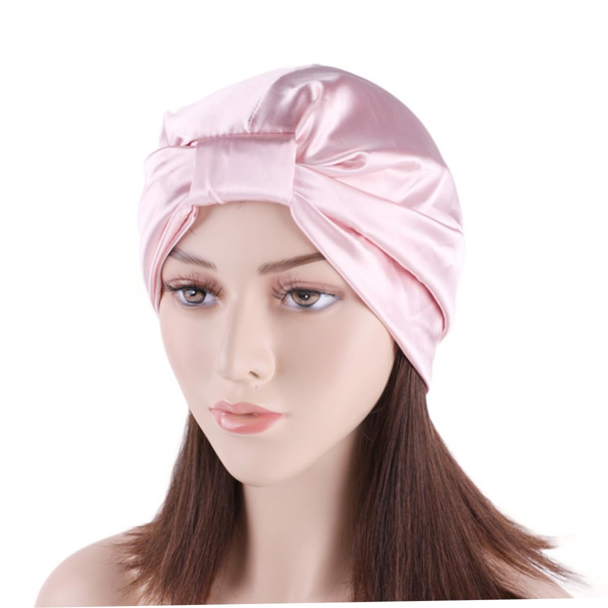 Beavorty 5piezas Gorro De Satin Para Mujer Turbante Doble Gorro De Quimioterapia Pañuelo Para Cuidado Del Cabello Para Dormir y Uso Diario