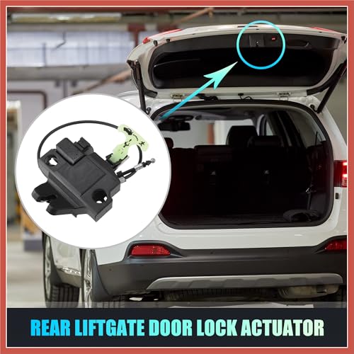 Image of ACROPIX Replacement Rear Liftgate Door Lock Actuator with Cable for Subaru Legacy 2010-2014 for Subaru Outback 2010-2014 Tailgate Latch Assembly Black Car Parts
