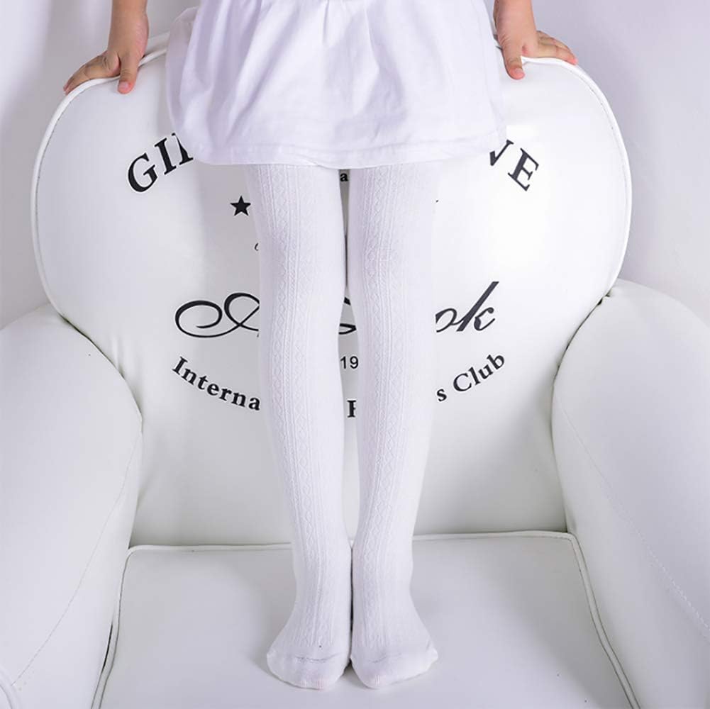 Ehdching 5 Pack Baby Toddler Girls Children Cable Knit Cotton Tights Leggings Stocking Pants - Image 4