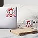 6pcs Valentine's Day Animal Themed UV DTF Cup Wraps Winter UV DTF Transfer Sticker for Glass Cups Furniture Craft DIY Crafts，Rub on Transfer Stickers for DIY Water Bottle Laptop Decal Wood Car