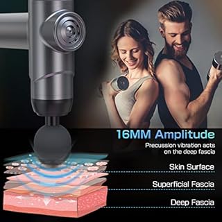 SHAVINGFUN Massage Gun, Mini Massage Gun, Muscle Massager Electric, Portable Hand Massager with 99 Speeds, 6 Massage Heads to Relieve Muscle Pain