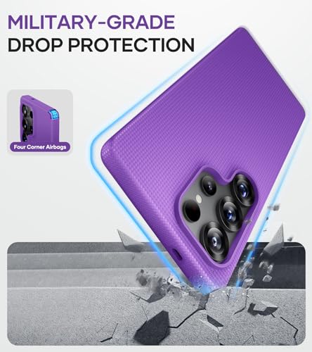 Image of SSLOTSCASE for Samsung Galaxy S25 Ultra Case Slim, Wireless Charging Compatible, Military Grade Shockproof Protective Drop Protection Sturdy Case Cover for Galaxy S25 Ultra 6.9'' 5G 2025, Purple | Wireless Charging Compatible, Military Grade Shockproof Protective Drop Protection Sturdy Case Cover for S25 Ultra