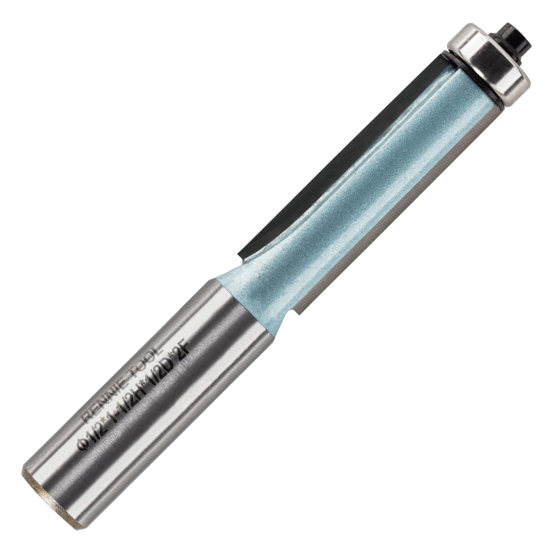 Rennie Tool 12.7mm Cut x 40mm Flute x 1/2" Shank TCT Guided Router Bit