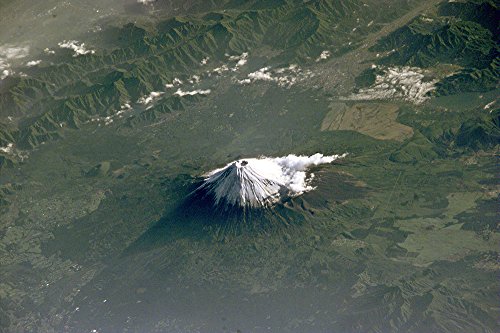 Décoration murale NASA Mont Fuji grand format poster semi-gloss