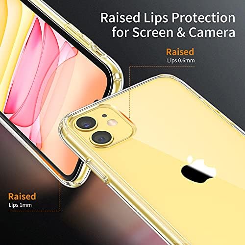 UNBREAKcable iPhone 11 Case 6.1" [Anti-Yellow & Anti-Scratch] Ultra Slim Clear Shockproof iPhone 11 Case, Protective Durable TPU Case Anti-Bump & Hard Cover Case - Transparent