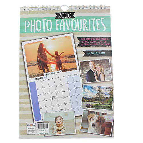 2020 A4 Photo Calendar DIY Personalise with 6'x4' or 7'x5' Photos - 1 Calendar 8865