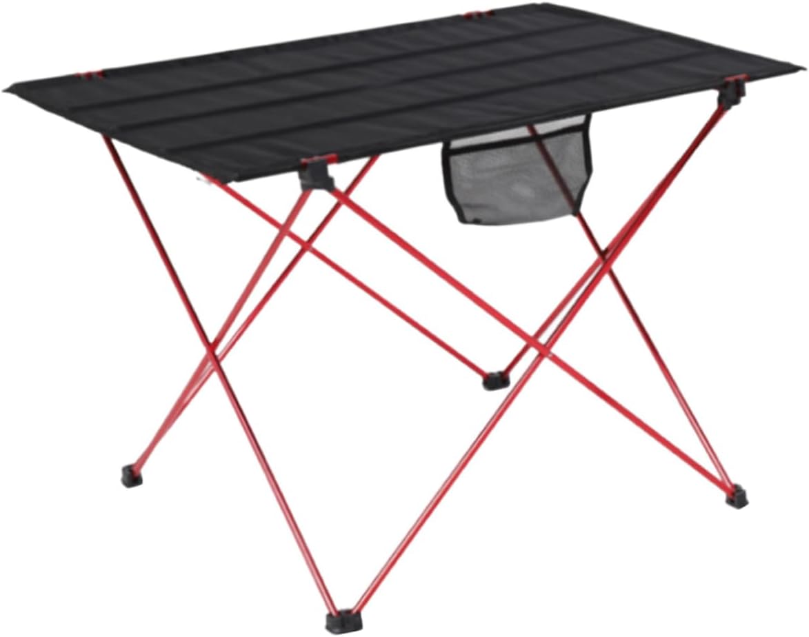 Portable Folding Camp Table Folding Desk Lightweight Aluminum Alloy Outdoor Picnic Table for Hiking Camping Supplies for Travel