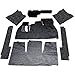 Carpet Kit, 7 Piece with Footrest, for Beetle 69-72, Black, Compatible with Dune Buggy