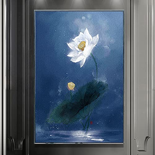 Kits de Peinture Diamant 5D Lotus Blanc | Idée Cadeau Artistique Adulte et Projet Mosaïque Maison
