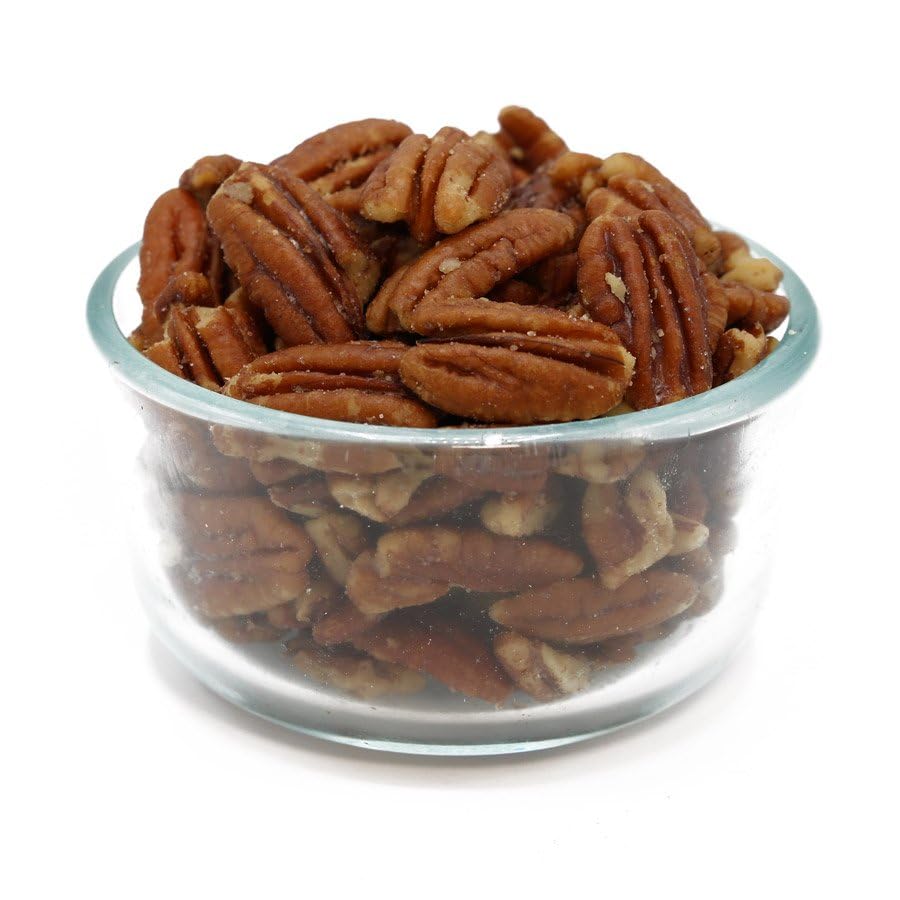 C.J. Dannemiller Pecan Halves, Bulk 10 LB Box, Roasted & Buttered & Salted, Perfect Pecans for Snacking, Mixed Nuts, Trail Mix