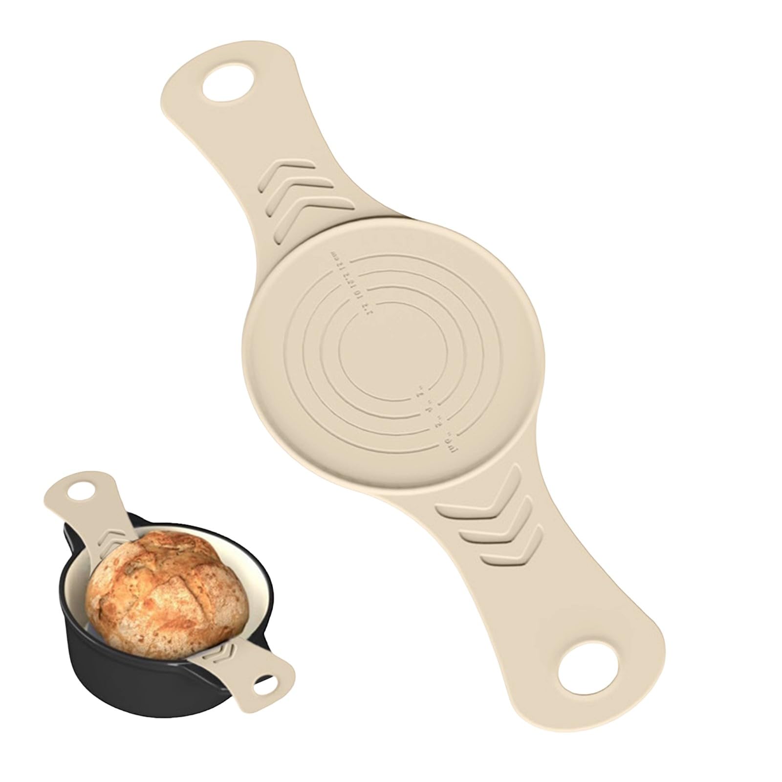 Mekalero Nonstick Silicone Baking Mat Set for Easy Dough Rolling and Pastries Making Sourdough Transfer Pad with Handle Nonstick Baking Pad