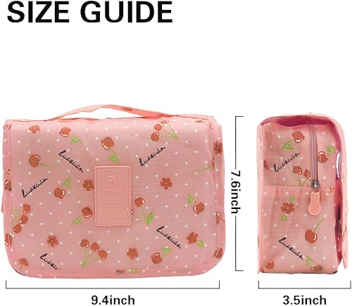 Miniatura 3 de Maiiu Neceser de viaje impermeable, bolsa de maquillaje multifuncional para colgar de gran capacidad, bolsa de cosméticos portátil, organizador de