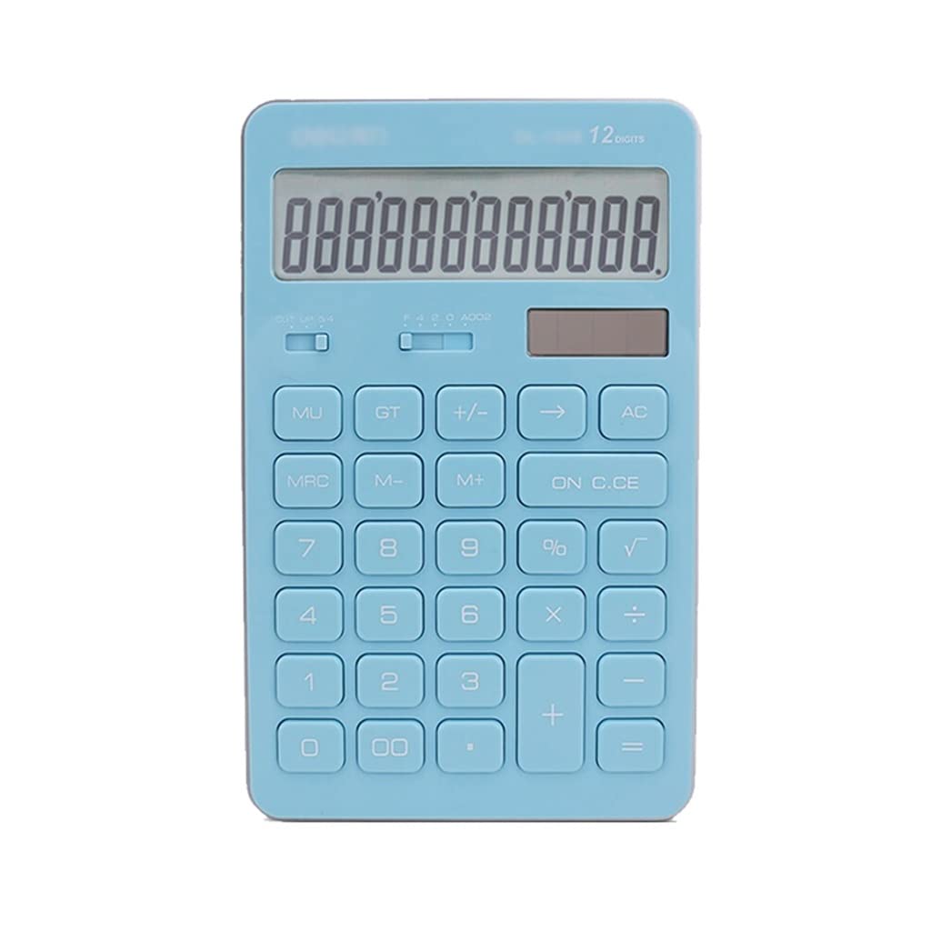 Calculadora portátil que no se apaga gracias al sistema solar dual de 12 dígitos 5