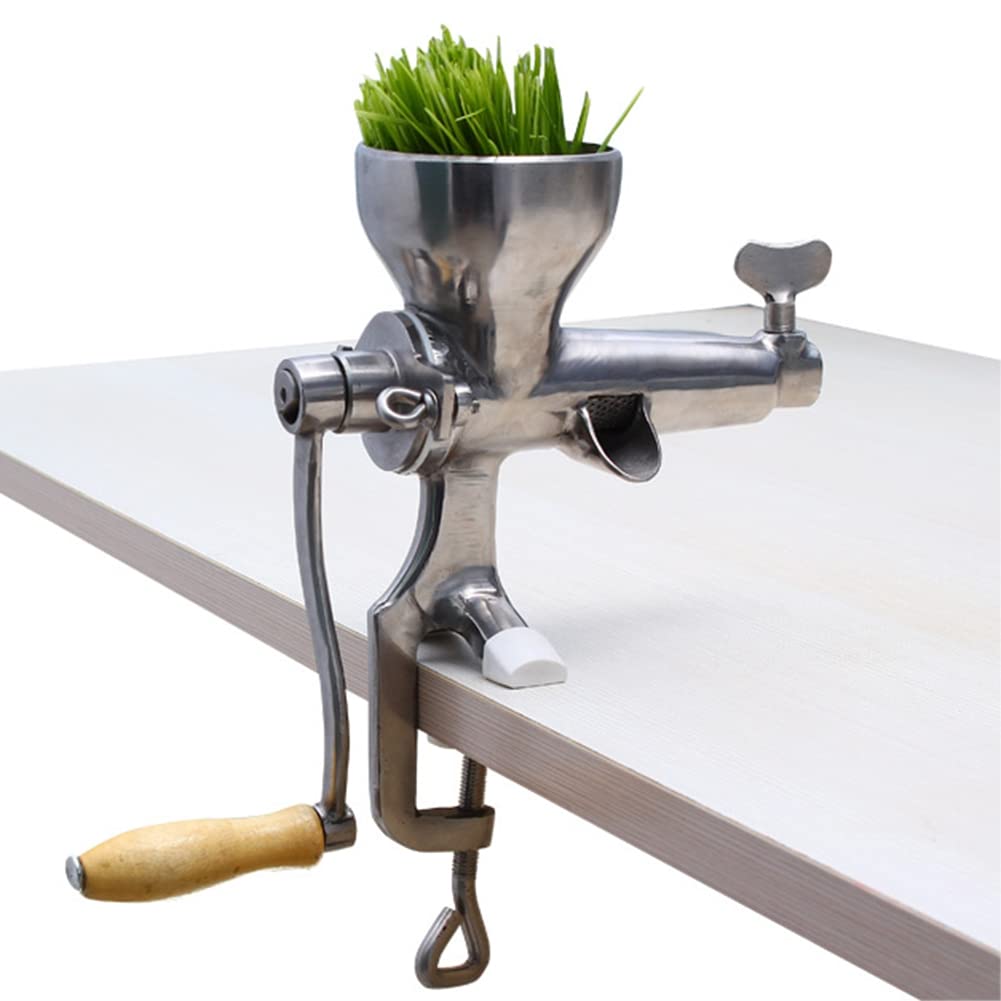 Exprimidor Manual de Hierba de Trigo Manual de Acero Inoxidable Extractor de Prensa de Naranja Vegetal y Hierba de Trigo