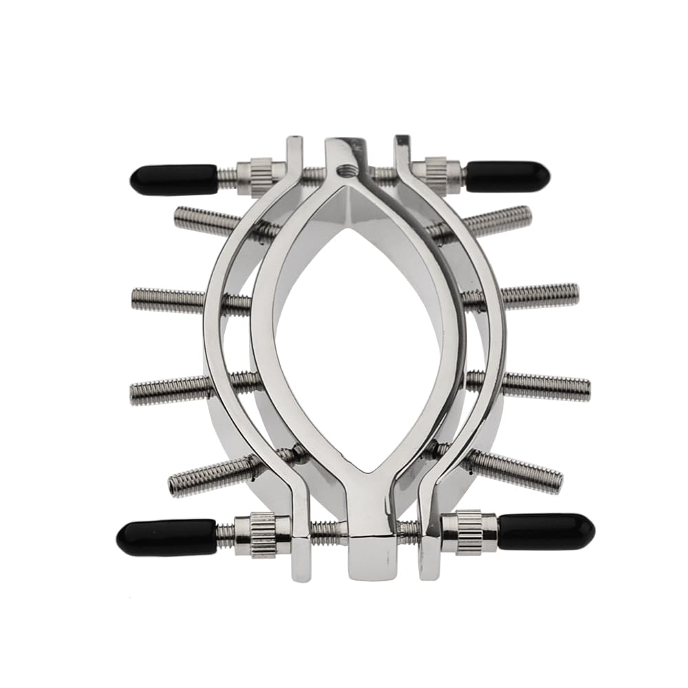 Pinzas de Labios de Acero Inoxidable – Schamlippenspreizer con Cadena, Juguete Erótico BDSM para Mujeres