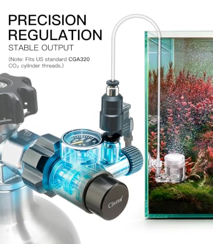 Image of Aquarium CO2 Regulator with Solenoid Valve for CGA320 Tank, R200S | complete kit