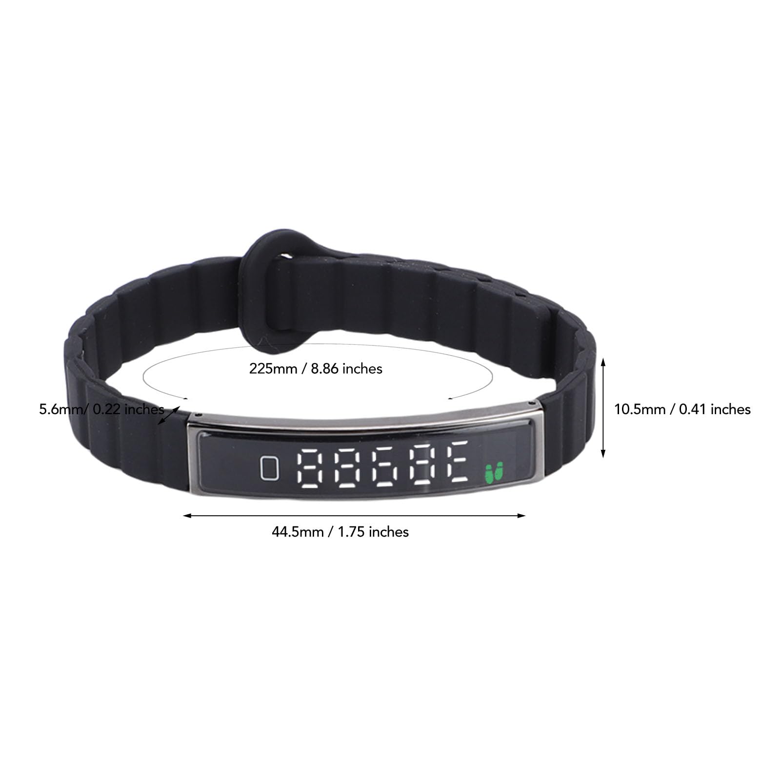 Annadue Bracelet Connecté Intelligent, Tracker d'Activité Fitness avec Compteur de Pas, Étanche, Prise de Photos à Distance, Noir