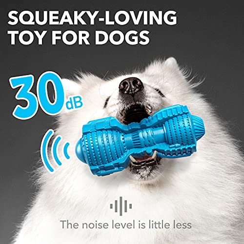 EASTBLUE Dog Squeaky Toys for Aggressive Chewers: Rubber Puppy Chew Toy with Squeaker Almost Indestructible and Durable Toy for Medium and Large Breed - Image 3