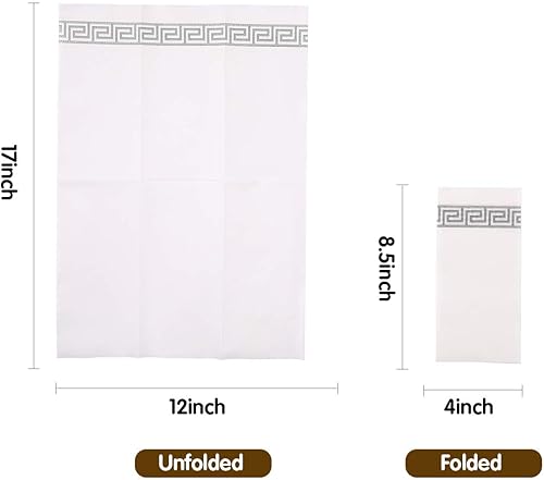 Miniatura 3 de Vplus Paquete de 200 toallas desechables para baño, servilletas decorativas de baño, suaves y absorbentes, desechables, para cocina, bodas, Acción