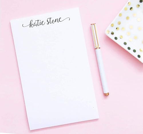 Miniatura 2 de Bloc de notas personalizados para mujer, papelería personalizada de escritura casual para mujeres, papel estacionario de escritura con letras, bloc