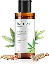 Hampa Hemp Muscle Pain Relief Oil 50ml | Fast, Natural Healing with Vijaya Leaf & 13 Herbs | Clinically Proven Ingredients | Completely Plant-Based, No Diclofenac