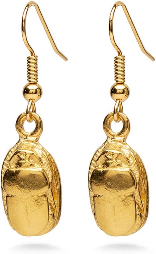 Scarab Earrings - Gold Finish