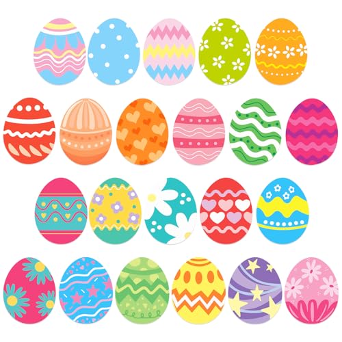 JULMELON 22Pcs Easter Egg Car Magnets, Fridge Refrigerator Stickers Decor