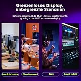 Amzfast Écran PC Gamer 32 Pouces 120Hz/UHD Moniteur Incurvé 4K 3840x2160, Adaptive Sync, Dalle VA, DCI-P3 95% HDR, sRGB 130%, Haut-parleurs intégrés, HDMI 2.1/DP1.4, VESA 75x75-AMZG32C3U - 10