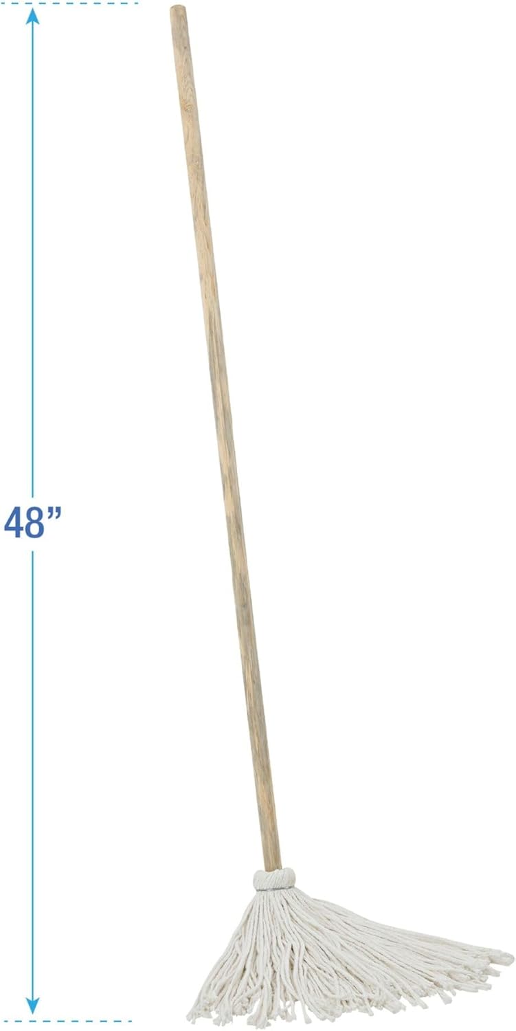 Boardwalk BWK1148 48 in. x 5 in. Cotton/Synthetic Blend Dust Mop Head - Blue