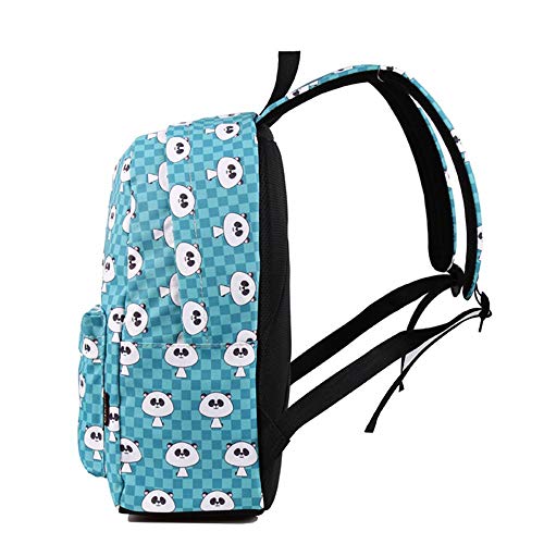 Mochila panda pequeña de estudiante bolsa computadora universidad 4