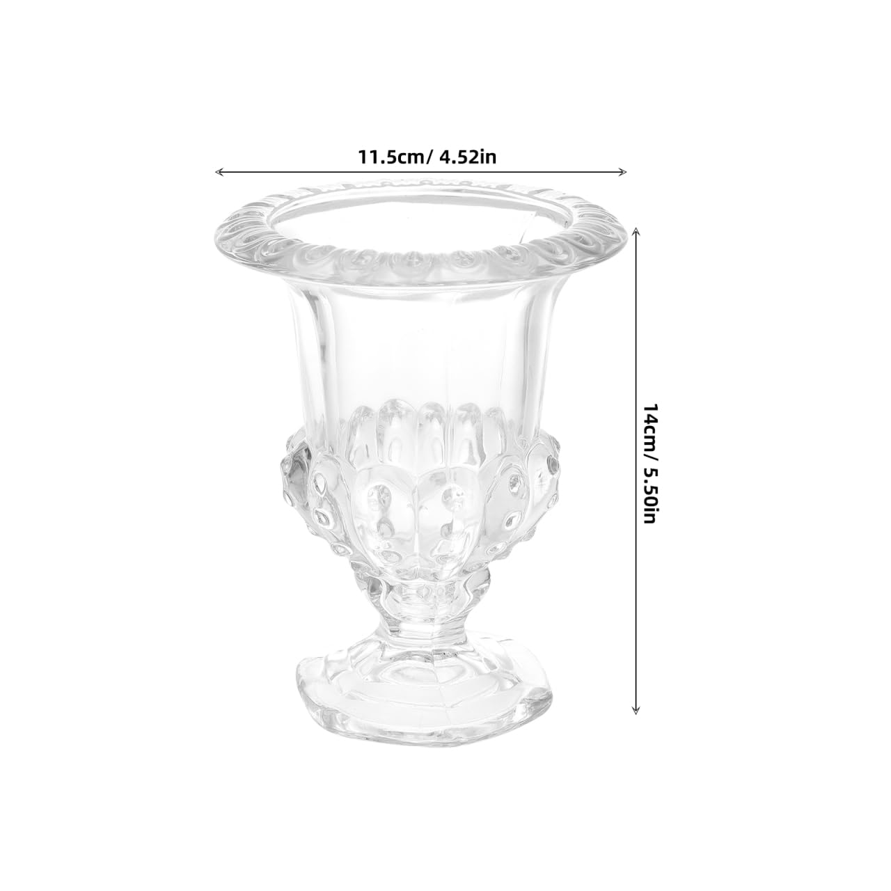 Hemoton 1pc Tall Candy Dish Dried Fruit Plate Clear Cake Stand Cupcake Holder Stand Cake Display Plate Ice Cream Stand Centerpiece Holder Ice Cream Bowl Cake Cup Glass Vintage