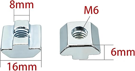 Iverntech 4 Pack Black Corner Bracket for 3030 Aluminum Extrusion Profile 4 Holes Inside Strong Support Corner Brackets Gusset with 8 M6 Screws + 8 M6 T Nuts
