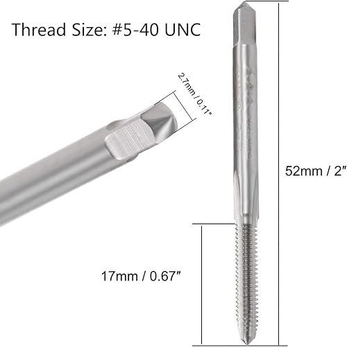 Miniatura 11 de Rosca de flauta espiral para perforación y roscado de aluminio Die Steel Acero inoxidable Bronce y plásticos duros Máquina métrica roscado