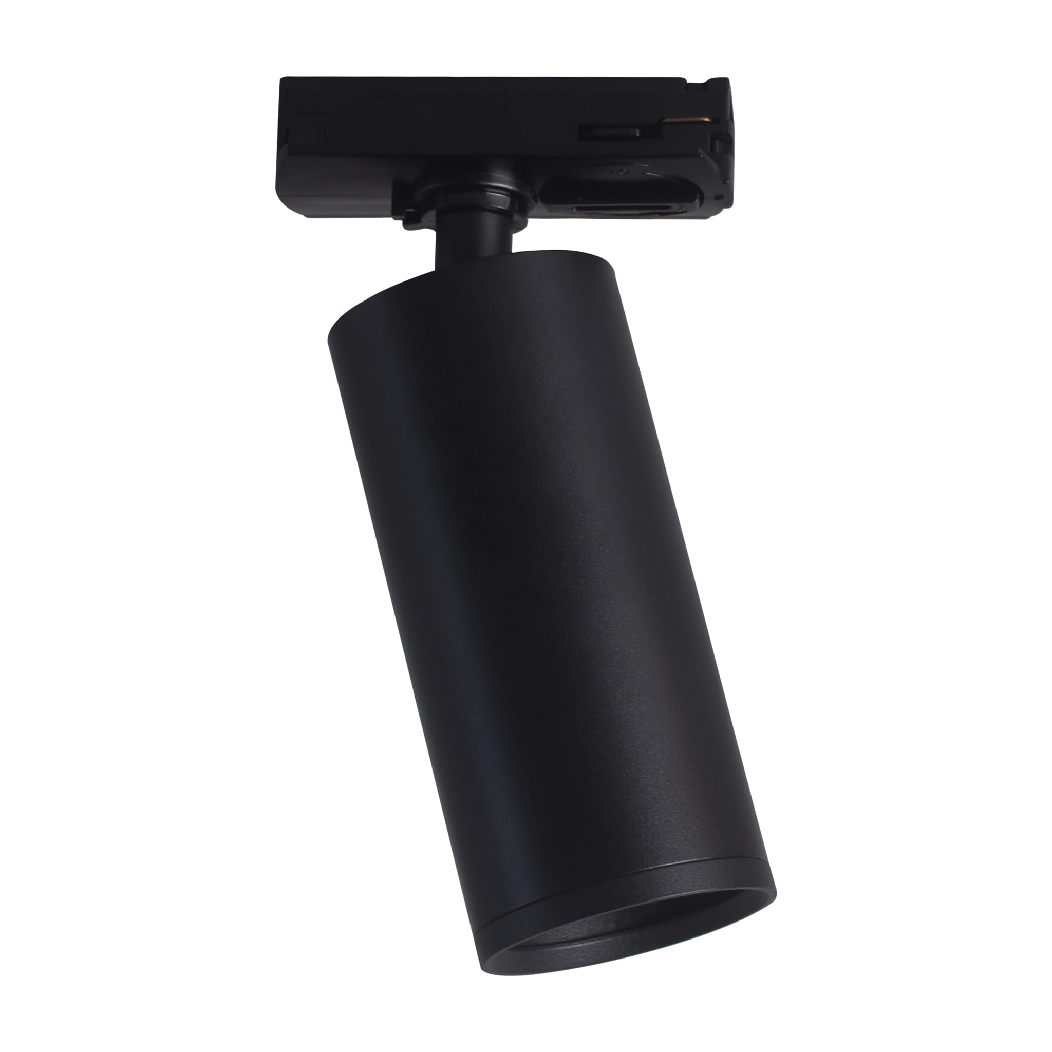 Ledvion - Foco de Carril, Carril Monofasico, Solo foco de riel monofásico, Negro, 1x Foco de techo Orientable GU10, Lampara techo, plafon led techo cocina, luces led, focos led interior techo