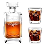 PRATIQUE : La carafe est équipée d’un bouchon en verre, ce qui la rend hermétique et, une fois ouverte, le goût et la qualité du whisky ne s’évapore pas