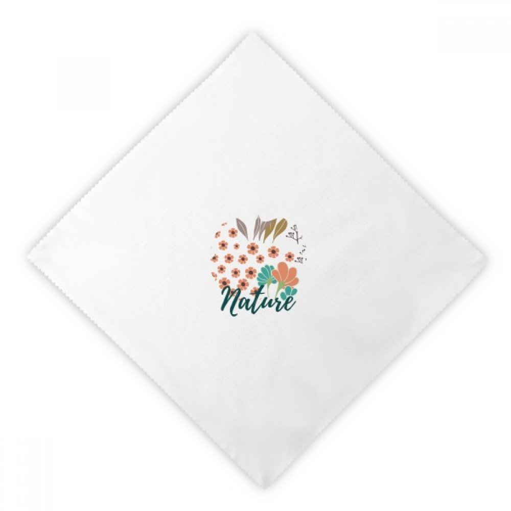Serviettes en tissu fleur d'oranger lot de 2 carrées multicolores 47 cm
