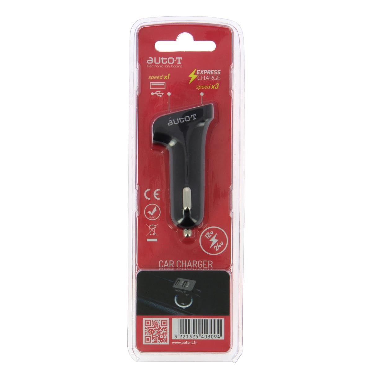 540309 Caricatore 12/24 V 2USB Express Charge 2.4 A