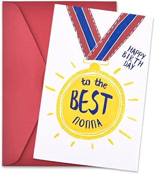 Grandma Nonna Card Gift Nana Mimi Birthday Gifts for Grammy Grandmother Nanny Valentines Day Mothers Day Gifts for Nana Granny Grandma Birthday Card with Envelope from Grandson Granddaughter