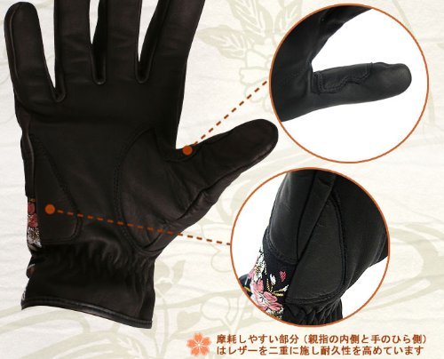 Amazon.co.jp: デグナー 花山 ツーリンググローブ TG-25K 京桜 カラー