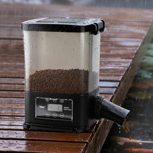 hygger 5L Solar Pond Fish Feeder