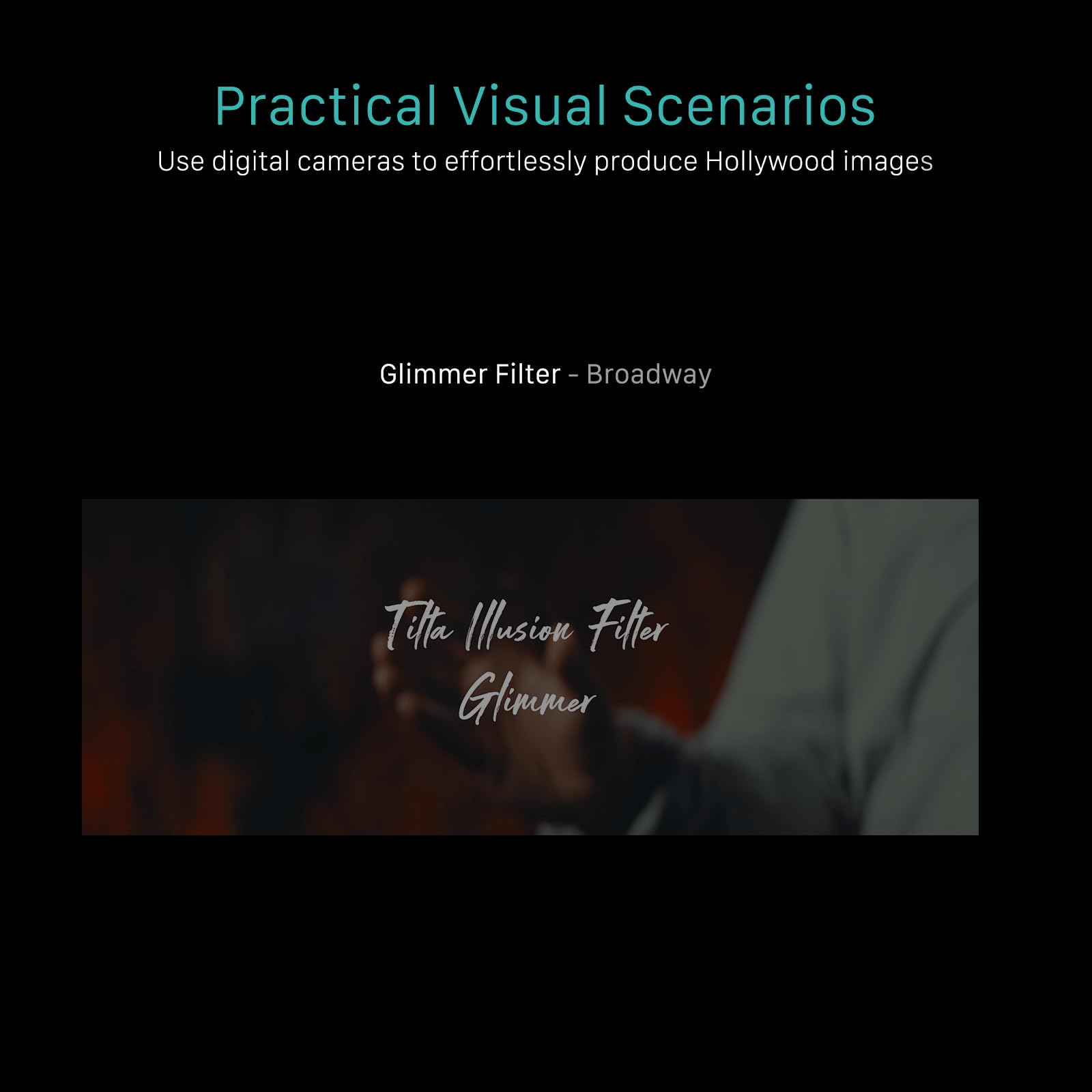 Tilta Illusion Glimmer 1/4 Filter für Tilta Mirage Matte Box Lightweight TF-95-G14, TF-95-G14 TX